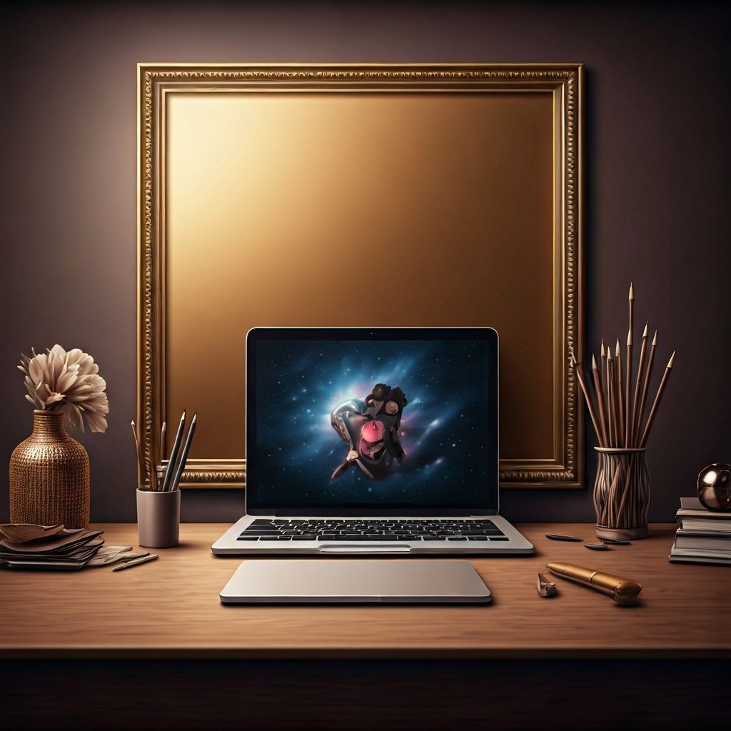 Luxury social media workspace