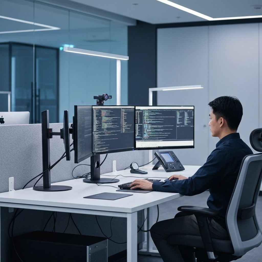 Luxury technology workspace